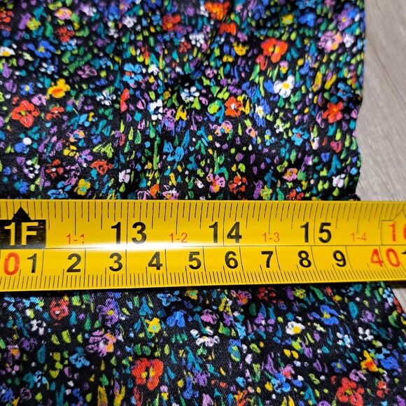 Cynthia Rowley Tina Silk Floral Ditsy Ruffle Mini Dress Size 8 Multi-Color NWT - Picture 9 of 16